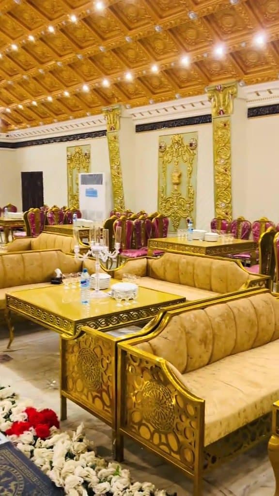 VIP lounge with sofa seating
